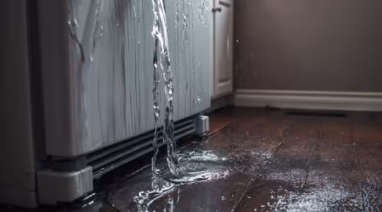 Leaking Refrigerator Water Damage