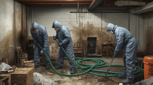 sewage cleanup service