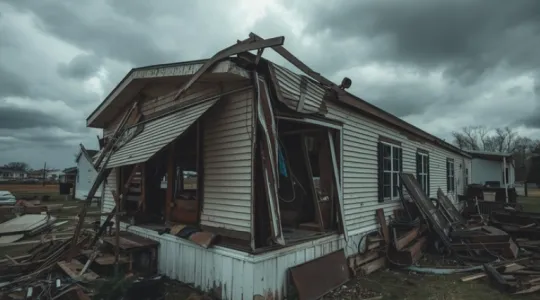 mobile home wind damage