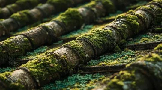 moss and algae growth