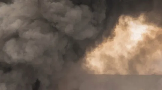 Dust storm causing clouds