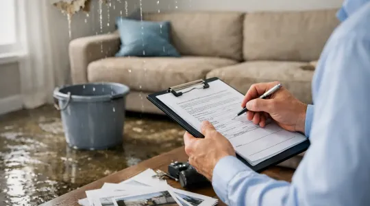 insurance documentation for water damage