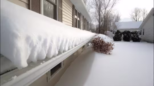 Ice dams on roofs