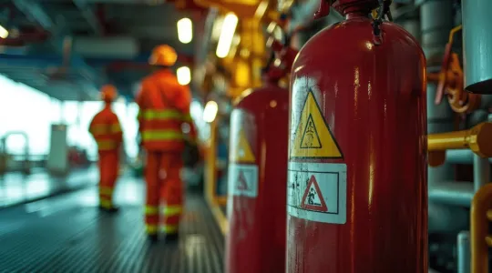 Fire preparation in an industrial facility