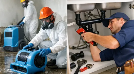 restoration company vs plumber
