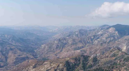 dust in air in Colorado mountains