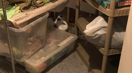 flood-damaged-items-in-basement